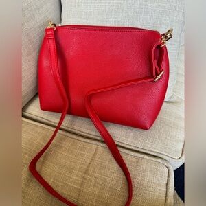 Red crossbody bag